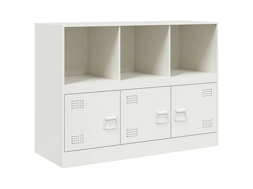 Buffet blanc 99x39x73 cm acier