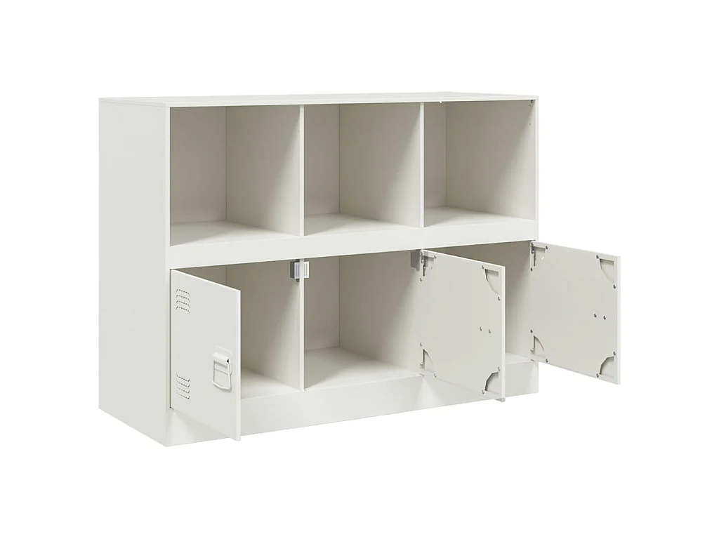 Buffet blanc 99x39x73 cm acier