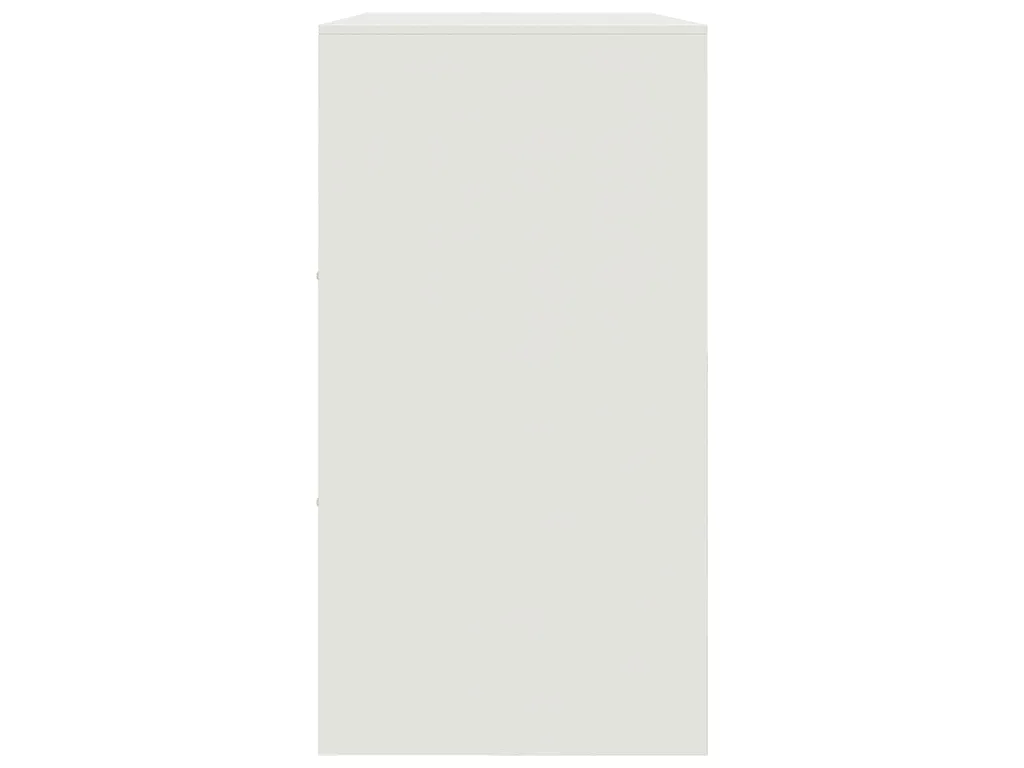 Buffet blanc 99x39x73 cm acier