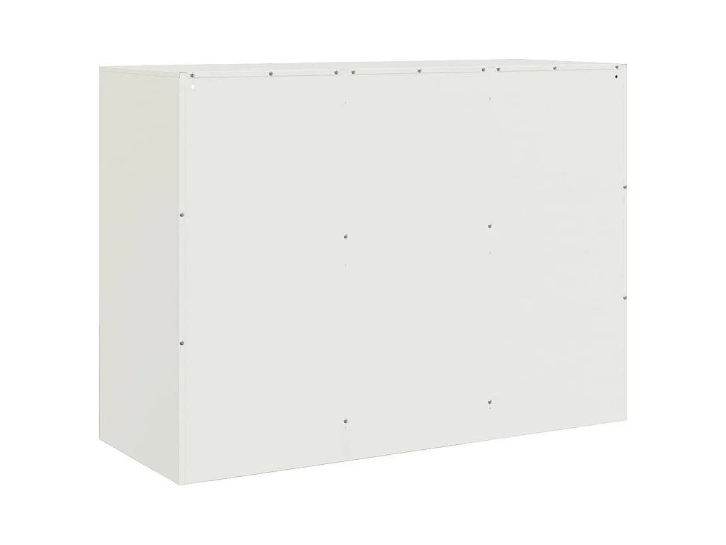 Buffet blanc 99x39x73 cm acier