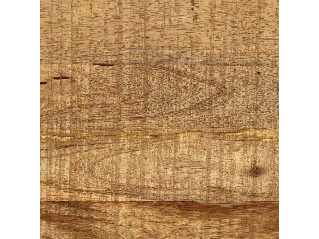 Buffet blanc et marron 55x30x73 cm bois de manguier solide brut