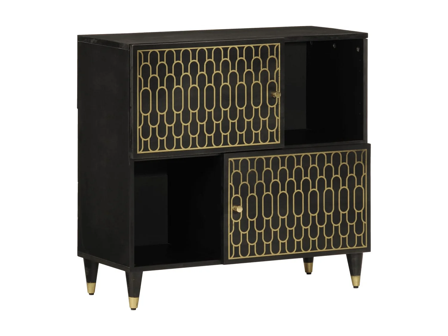 Móvel de apoio 80x33x75 cm madeira de mangueira maciça