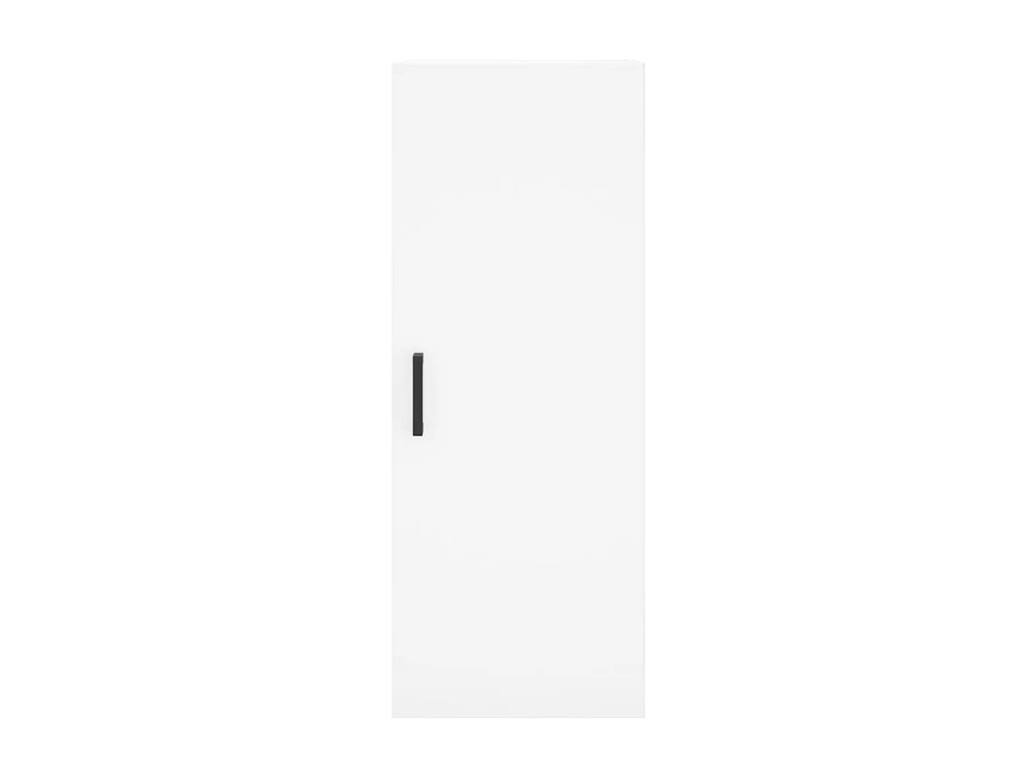 Hoge kast 34,5x34x180 cm bewerkt hout wit