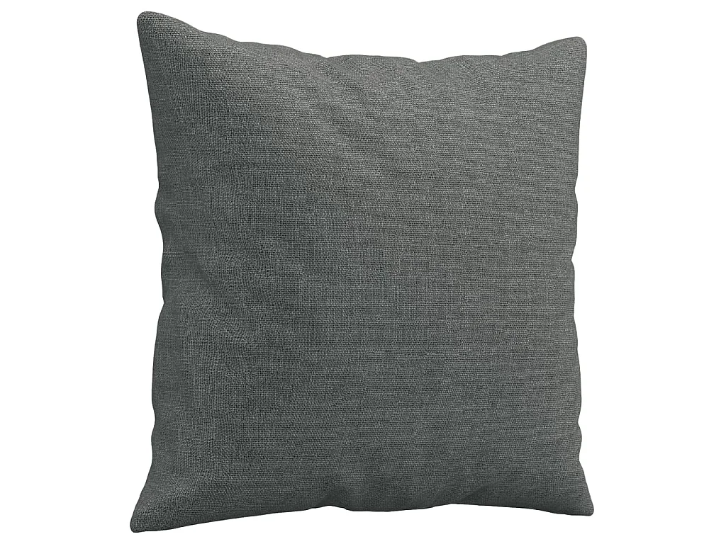 Ensemble de canapés 3 pcs coussins gris foncé tissu