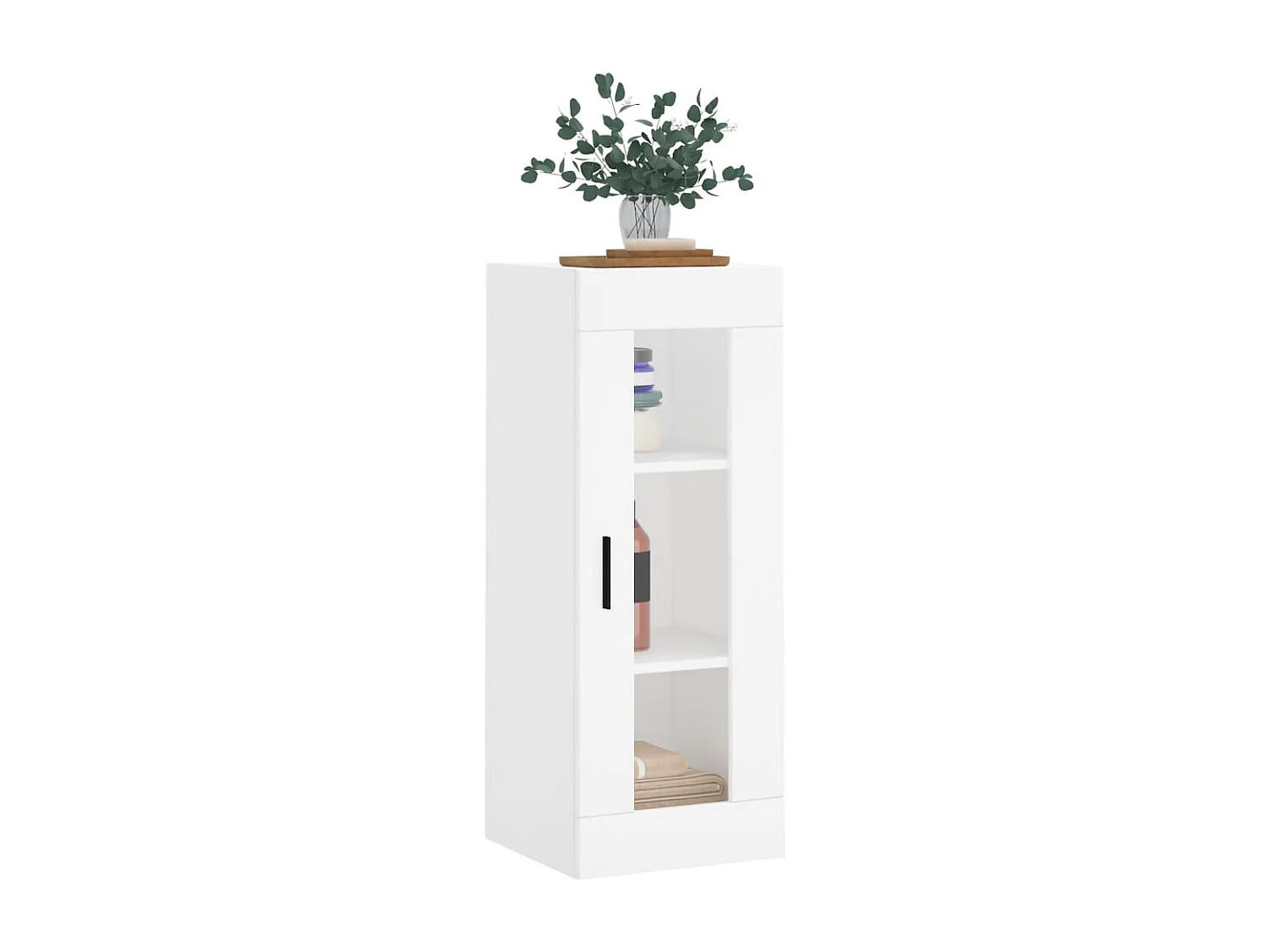 Armoire murale blanc 34,5x34x90 cm