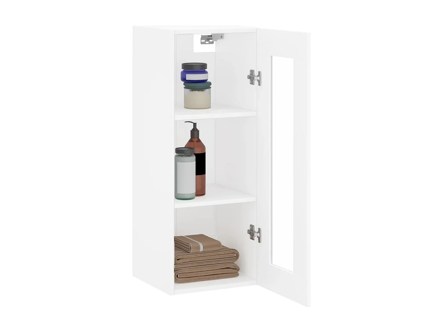 Armoire murale blanc 34,5x34x90 cm