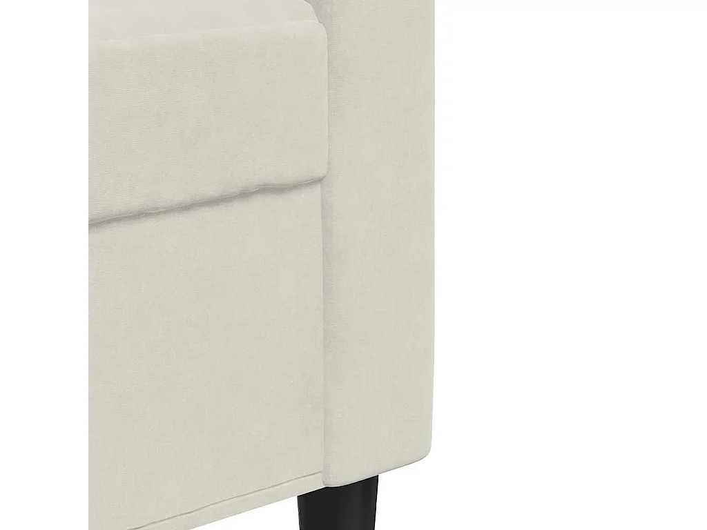 Ensemble de canapés 3 pcs avec coussins et traversins velours