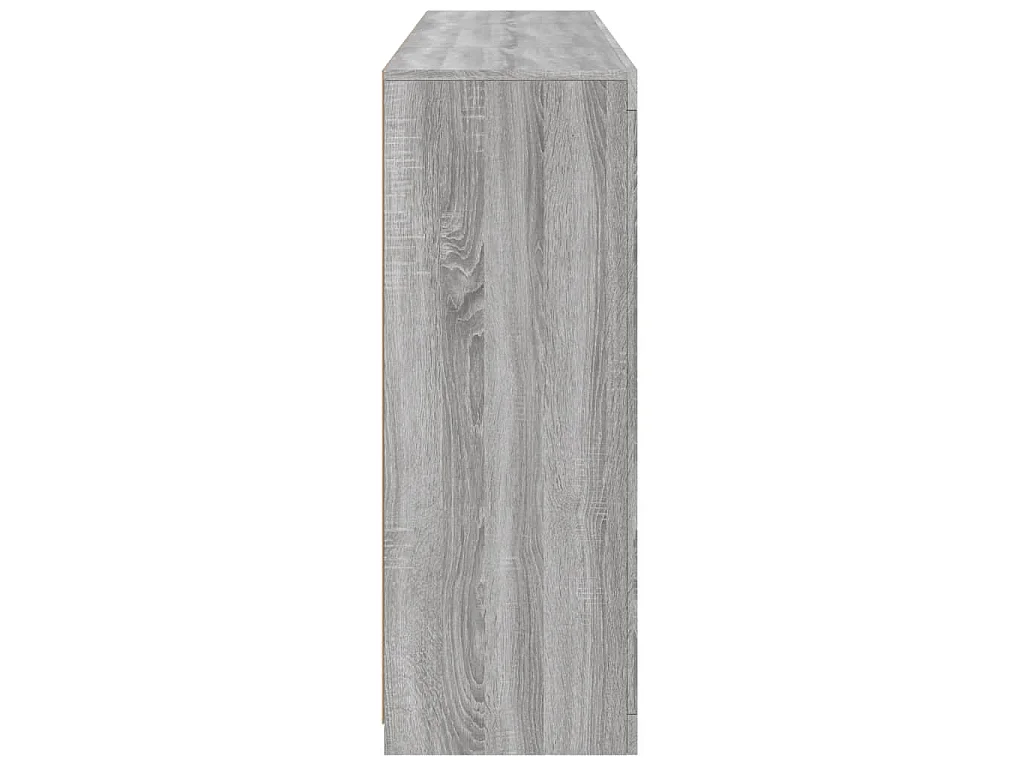 Sideboards mit LED-Leuchten 3 Stk. Grau Sonoma Holzwerkstoff