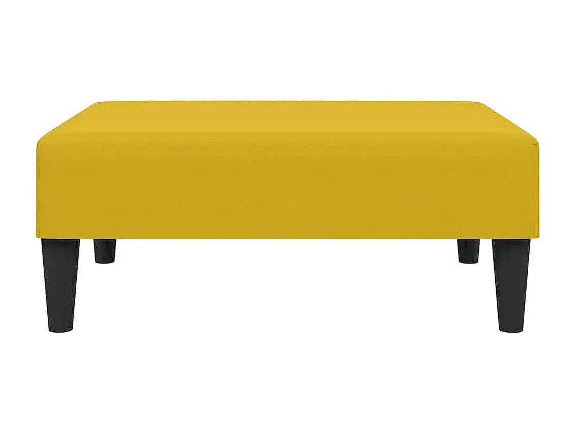 Ensemble de canapés 2 pcs jaune velours