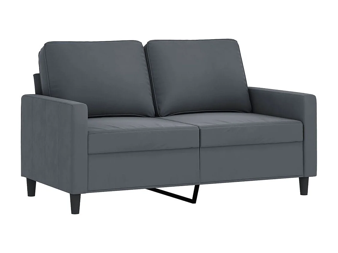 Ensemble de canapés 3 pcs avec coussins Gris foncé Velours