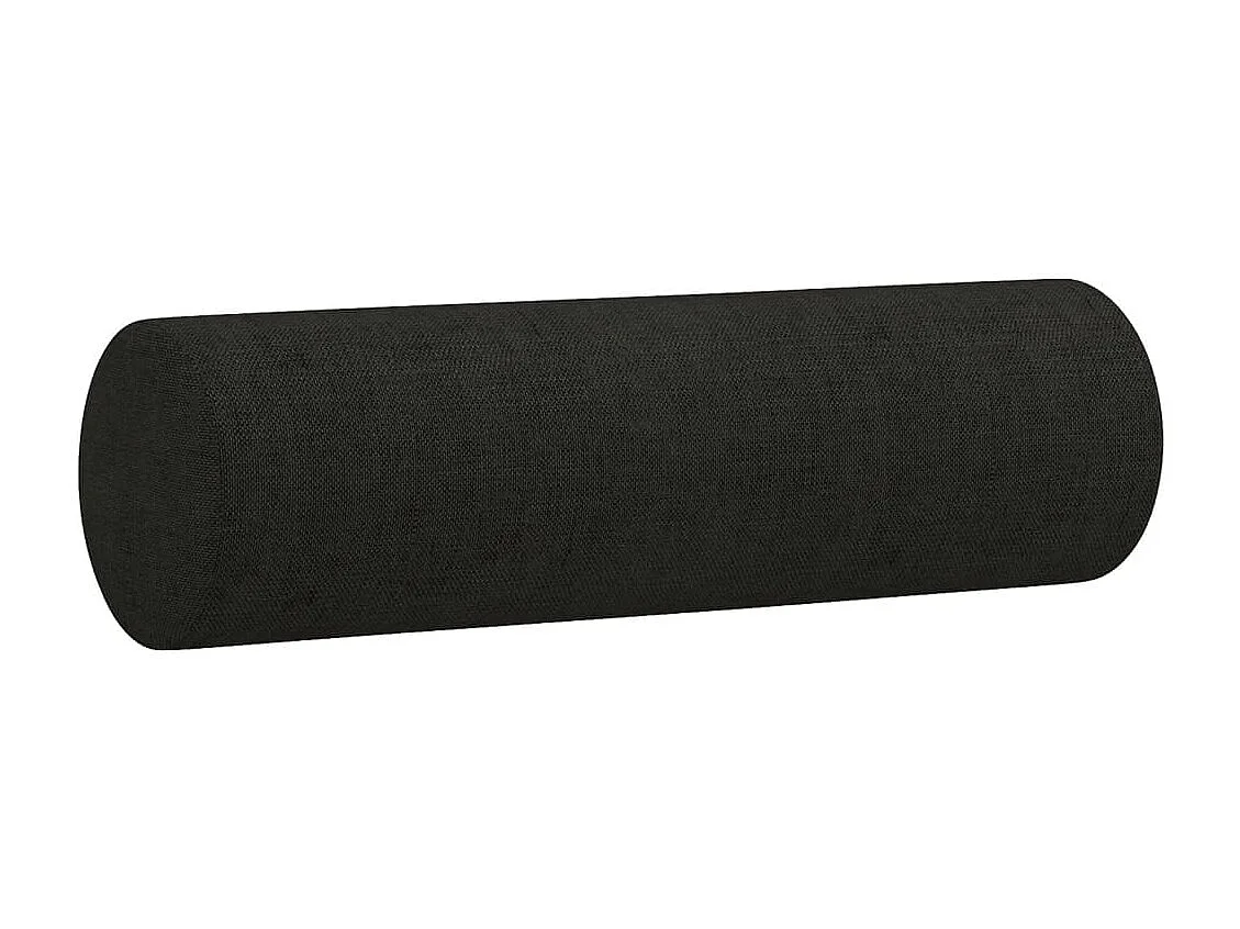 3-delige Loungeset met kussens stof zwart