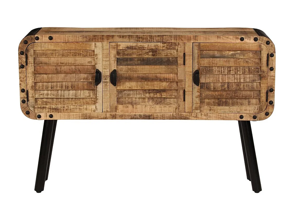 Credenza in Legno Massello di Mango 120x30x76 cm