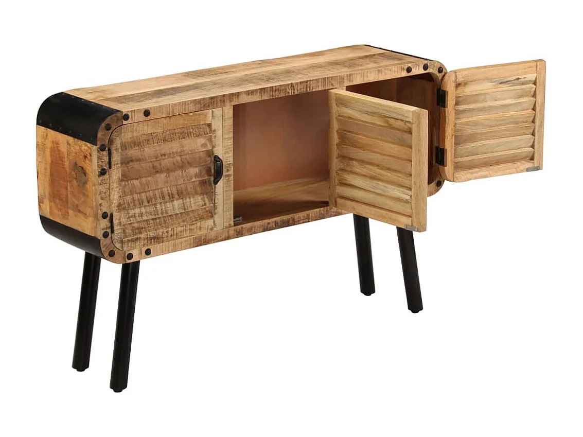 Credenza in Legno Massello di Mango 120x30x76 cm