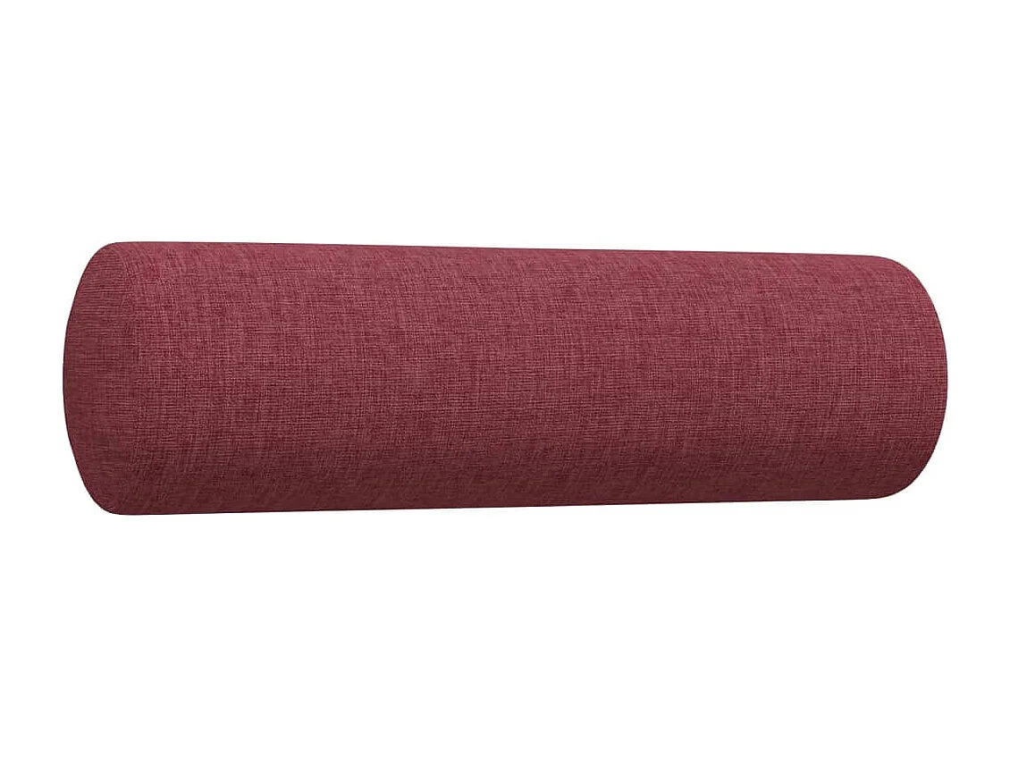 Ensemble de canapés 3 pcs coussins décoratifs bordeaux tissu