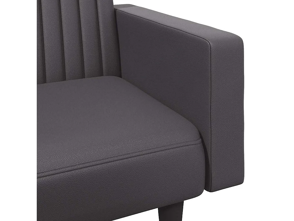 Set di Divani 2 pz Grigio in Similpelle