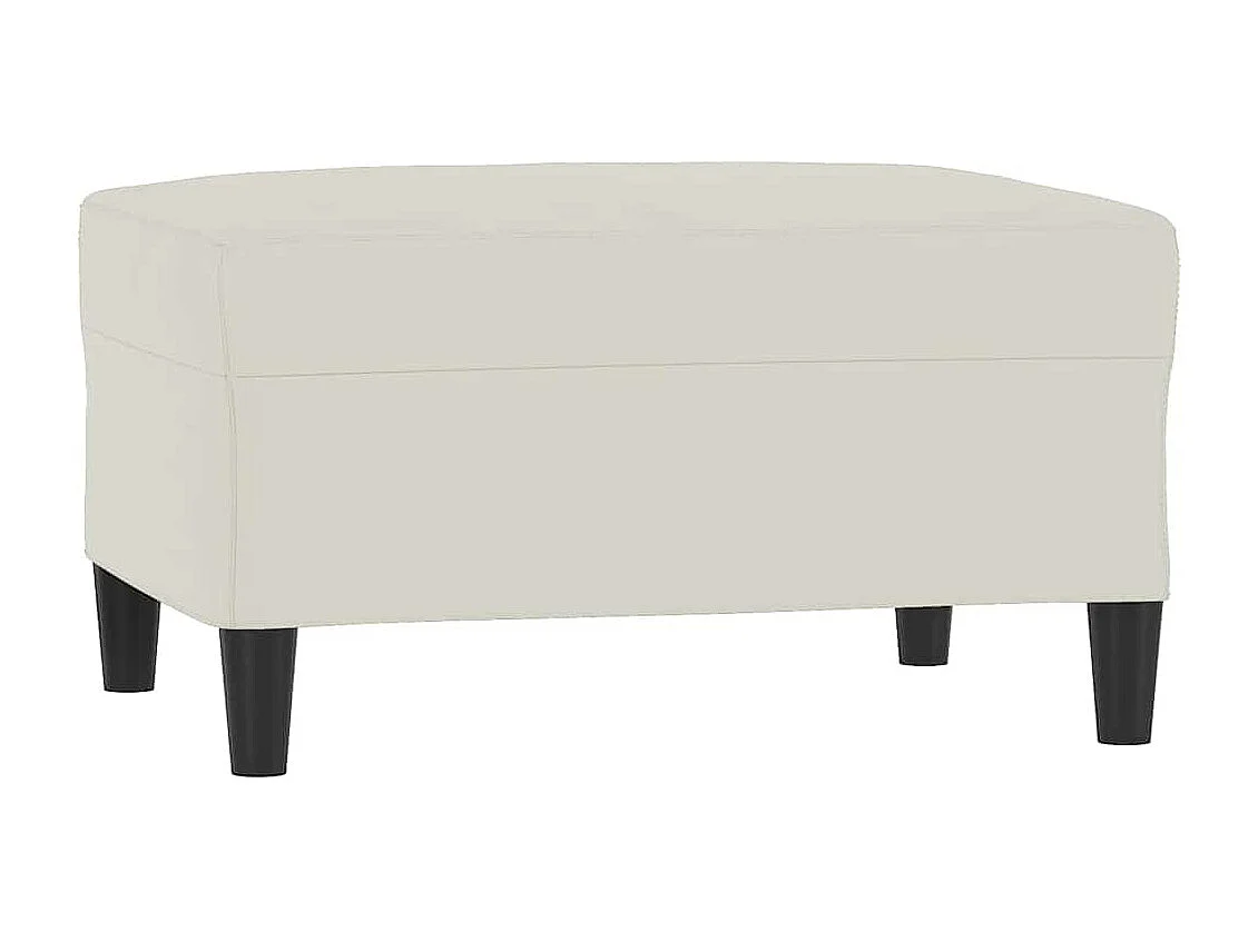 Ensemble de canapés 3 pcs avec coussins Crème Velours