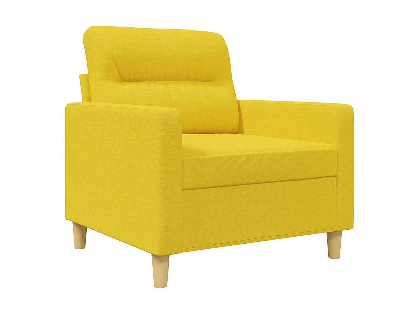 Fauteuil Jaune clair 60 cm Tissu