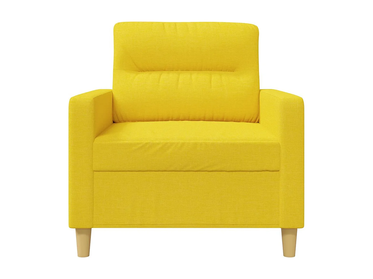 Fauteuil Jaune clair 60 cm Tissu