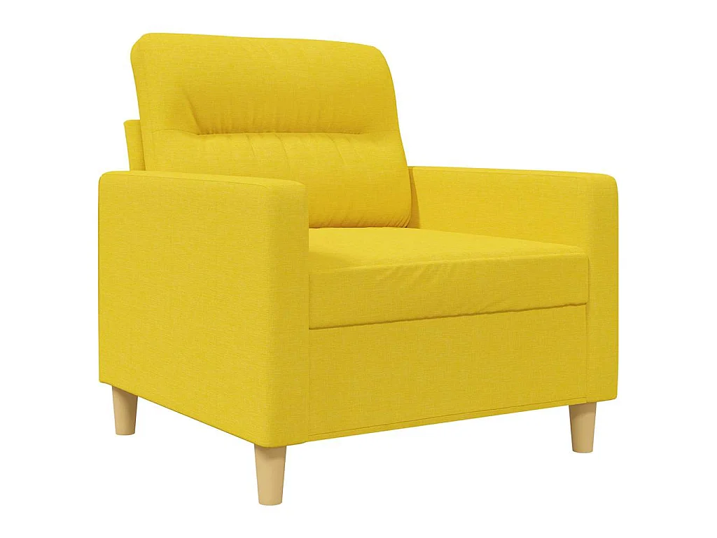 Fauteuil Jaune clair 60 cm Tissu