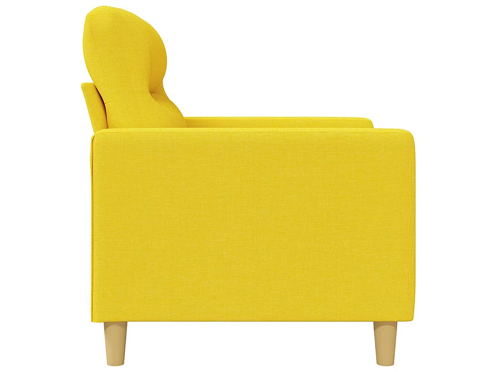 Fauteuil Jaune clair 60 cm Tissu