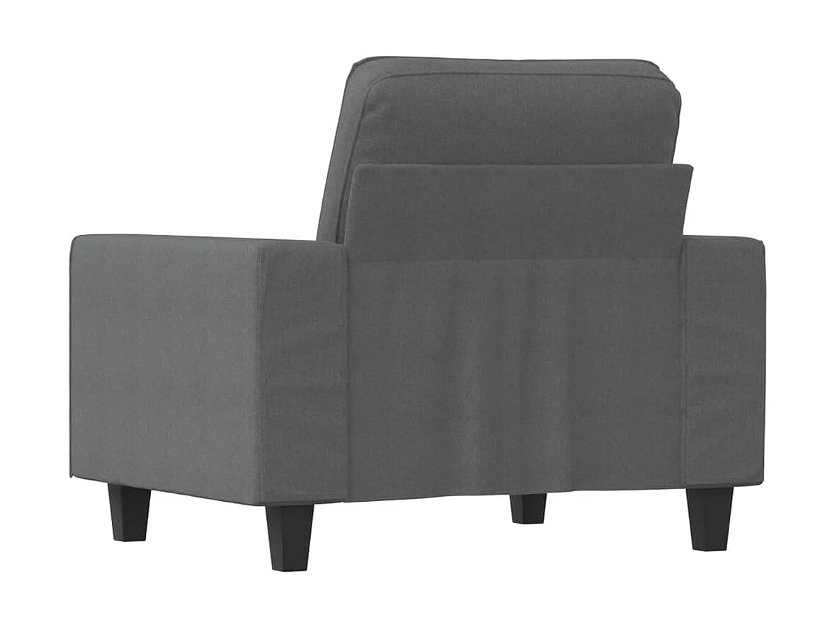 Fauteuil Gris foncé 60 cm Tissu