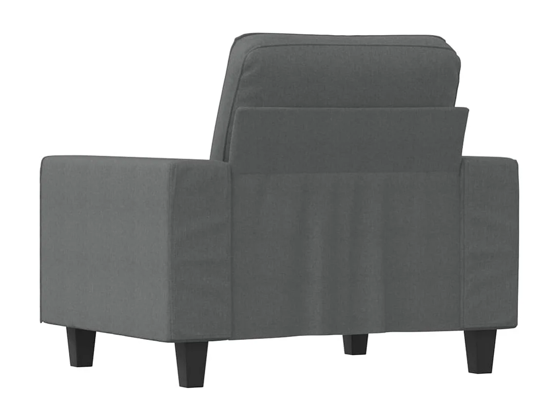 Fauteuil Gris foncé 60 cm Tissu