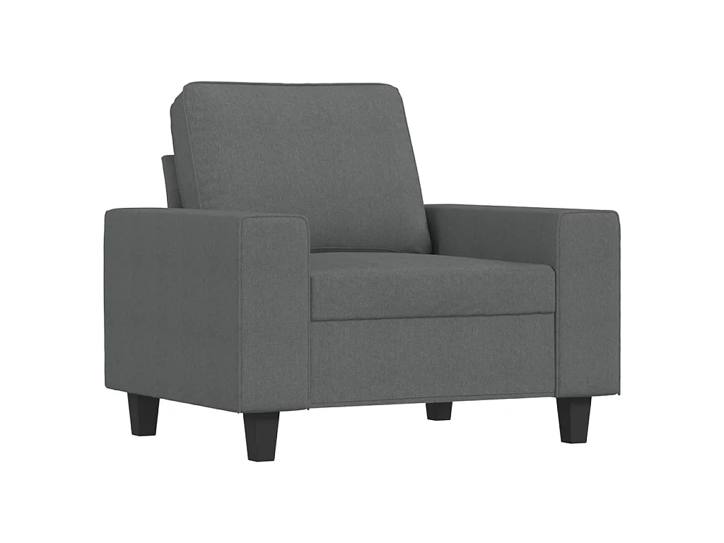 Fauteuil Gris foncé 60 cm Tissu