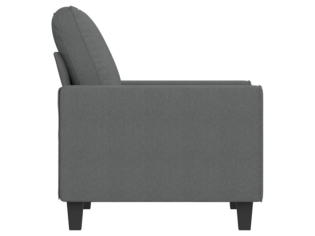 Fauteuil Gris foncé 60 cm Tissu