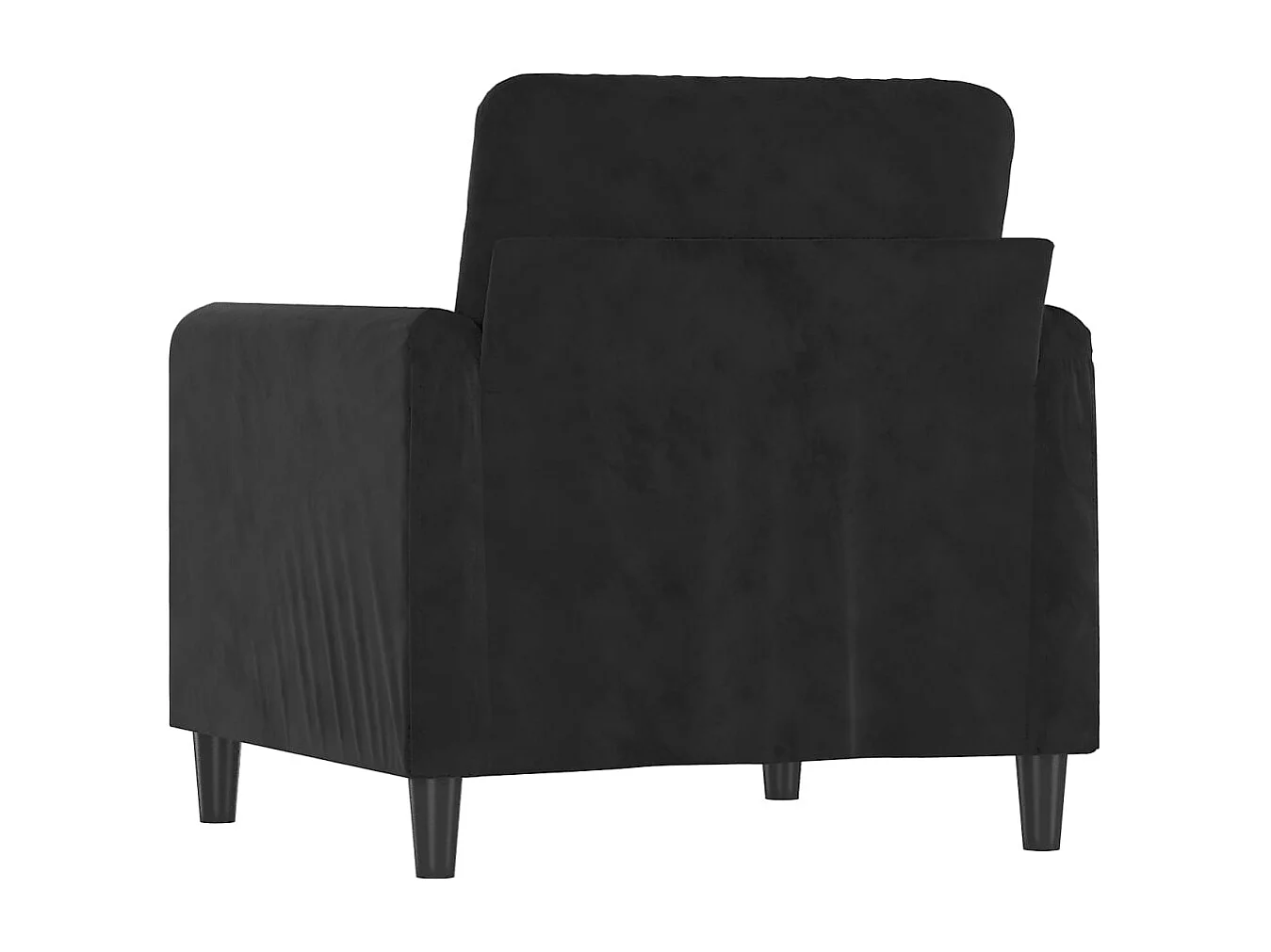 Sessel Schwarz 60 cm Samt