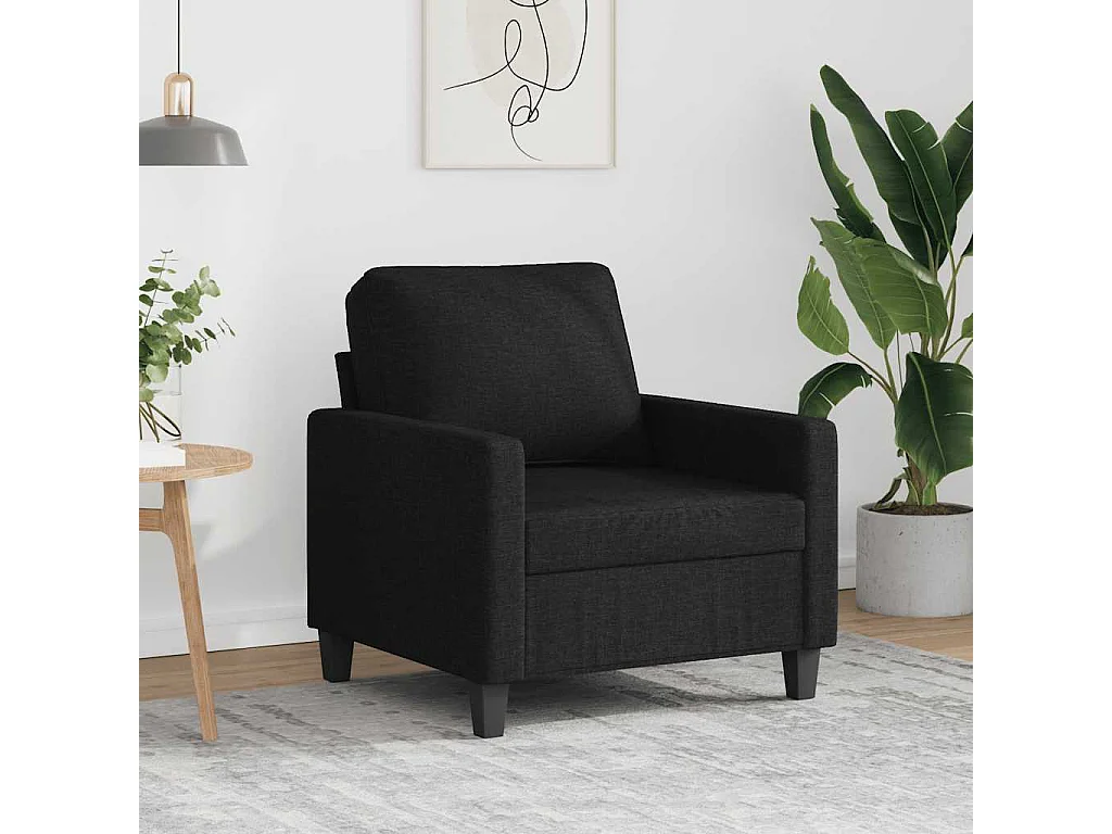 Poltrona Nera 60 cm in Tessuto