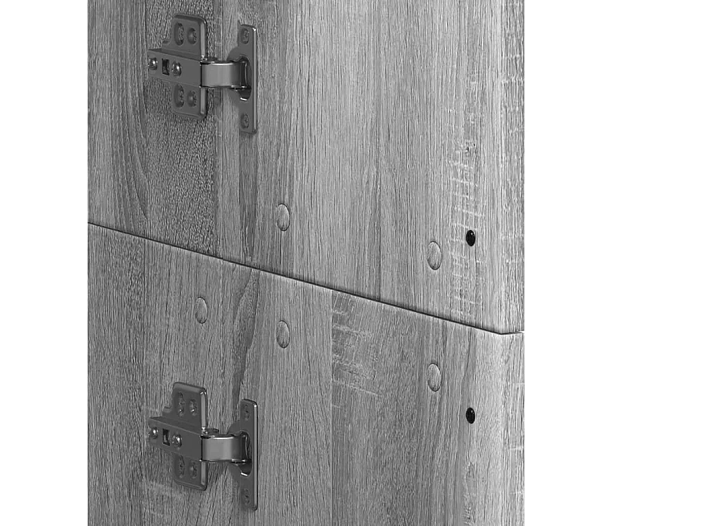 Hoge kast 60x35x180 cm bewerkt hout grijs sonoma eikenkleurig