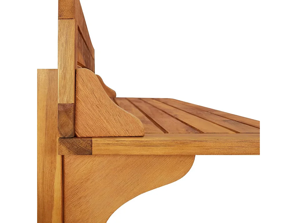 Ensemble de bar de balcon 3 pcs Bois d'acacia massif