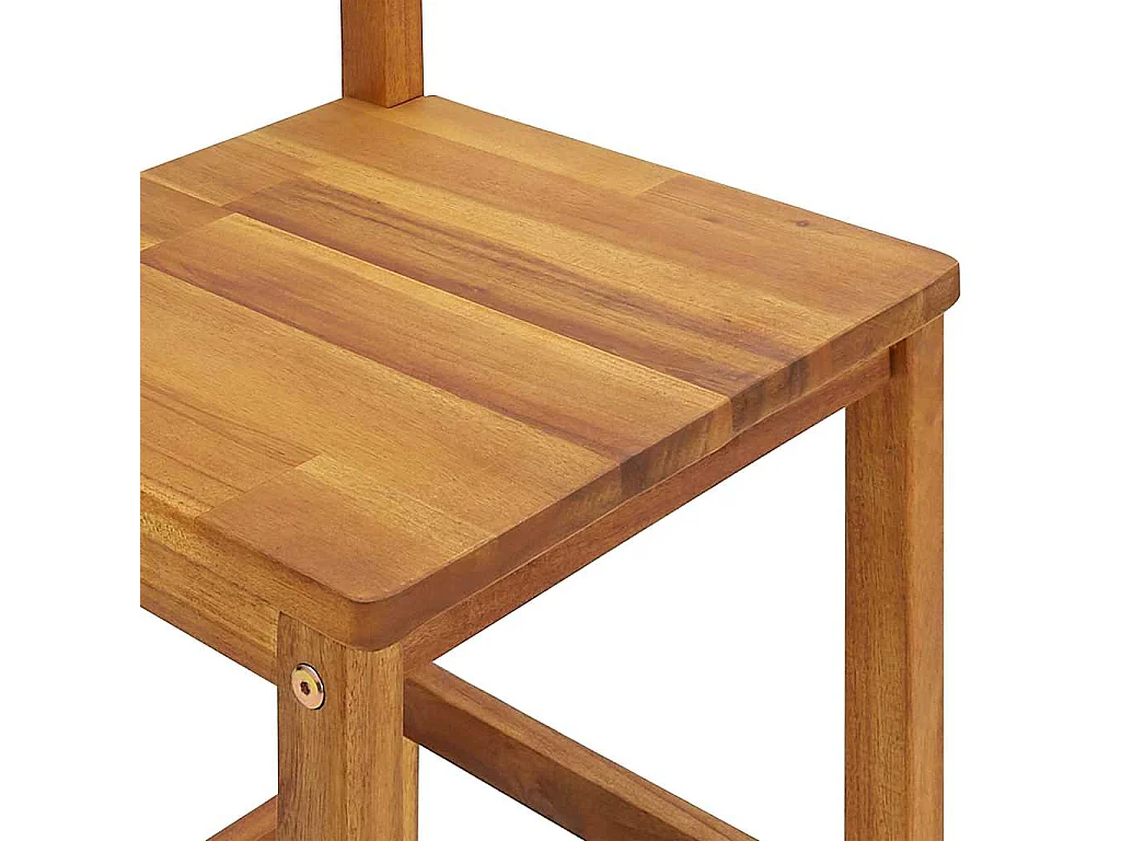 Ensemble de bar de balcon 3 pcs Bois d'acacia massif