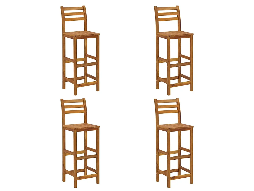 Ensemble de bar de jardin 9 pcs Bois d'acacia solide