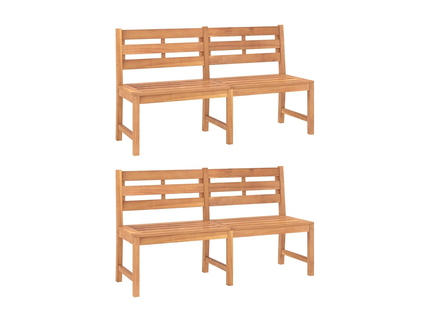 Ensemble à manger de jardin 5pcs Bois de teck massif