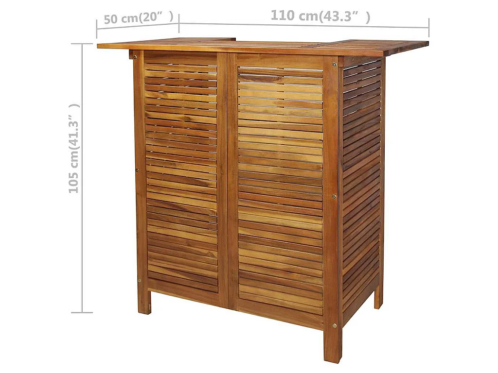 Table et chaises de bar 3 pcs Bois d'acacia massif