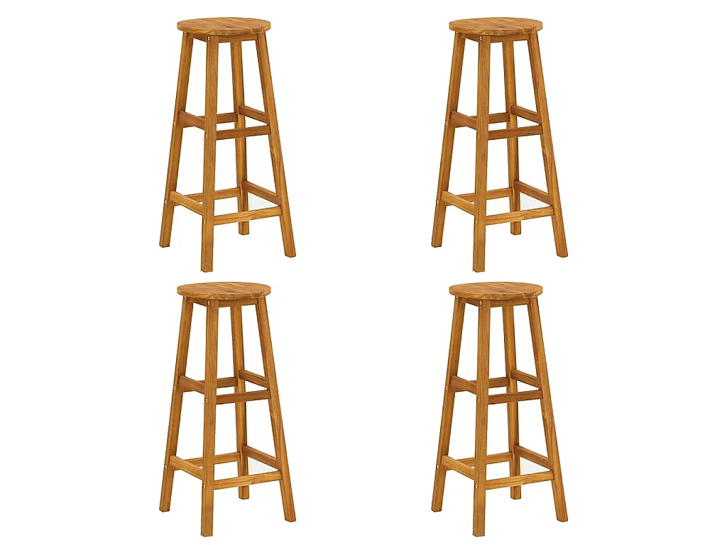 Ensemble de bar de jardin 5 pcs Bois d'acacia solide