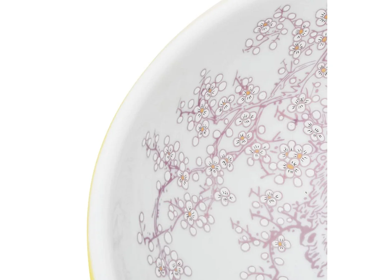 Lavabo sobre encimera Monnet cerámica amarillo Ø41x14 cm