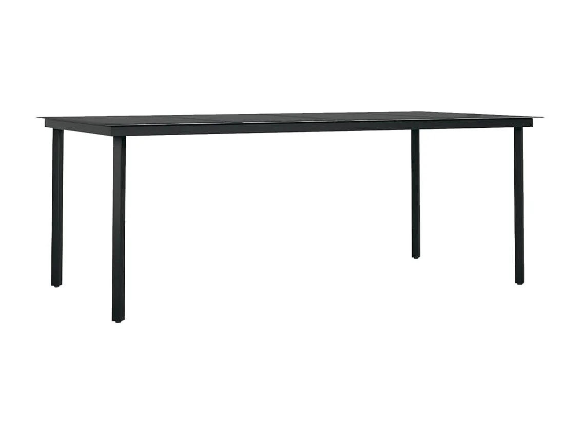 Ensemble à manger de jardin 7 pcs Noir