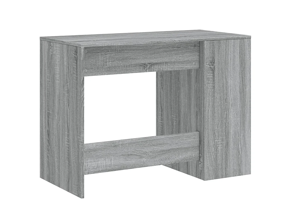 Bureau sonoma gris 102x50x75 cm bois d'ingénierie