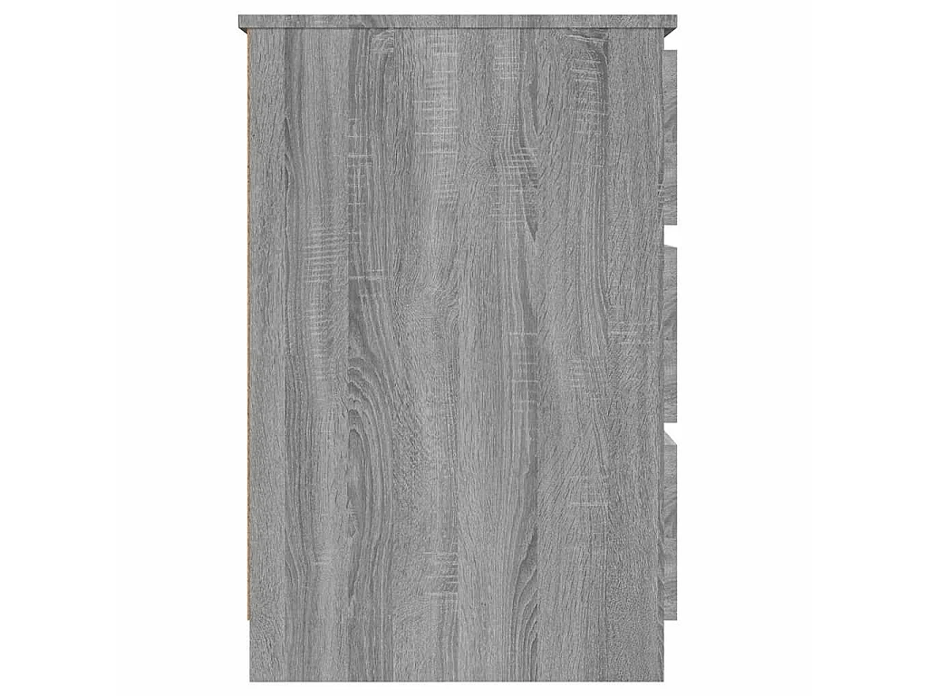 Bureau Sonoma gris 140x50x77 cm Bois d'ingénierie