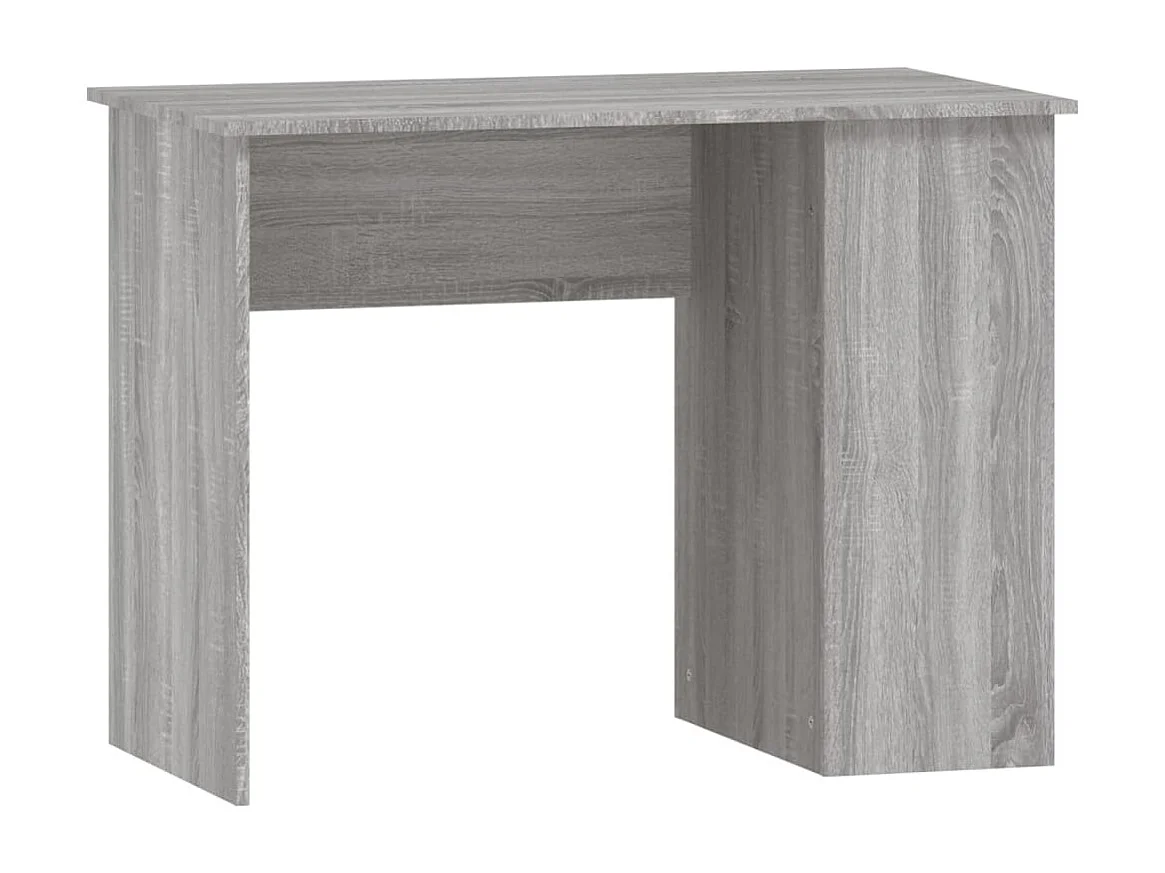 Bureau sonoma gris 100x55x75 cm bois d'ingénierie