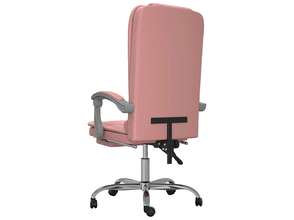 Kantoorstoel massage verstelbaar kunstleer roze
