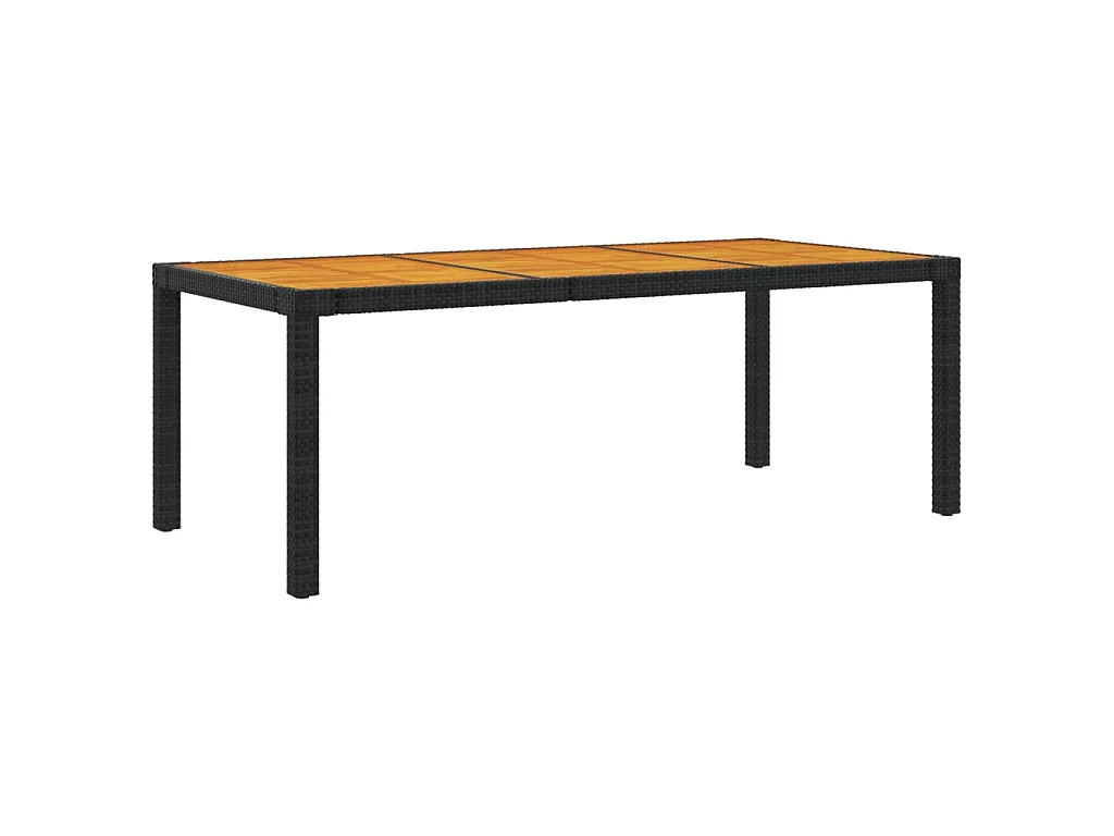 7-delige Tuinset met kussens poly rattan zwart