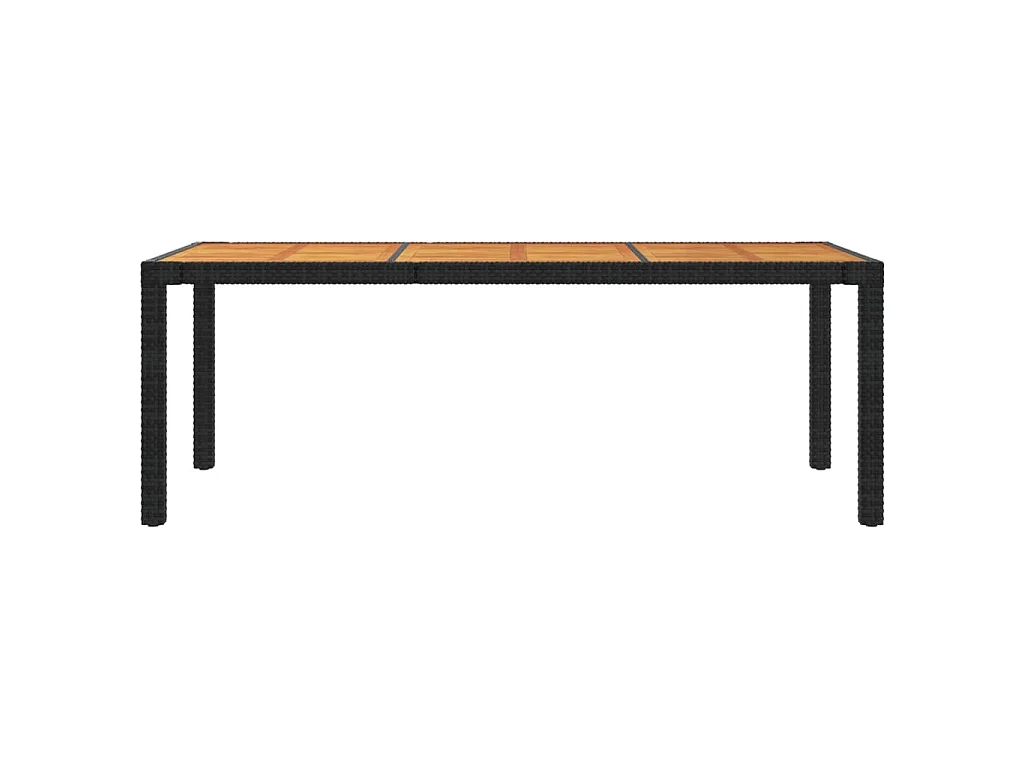 7-delige Tuinset met kussens poly rattan zwart