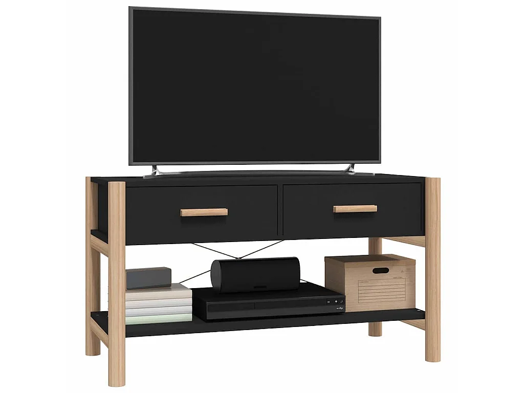 TV-Schrank Schwarz 82x38x45 cm Holzwerkstoff