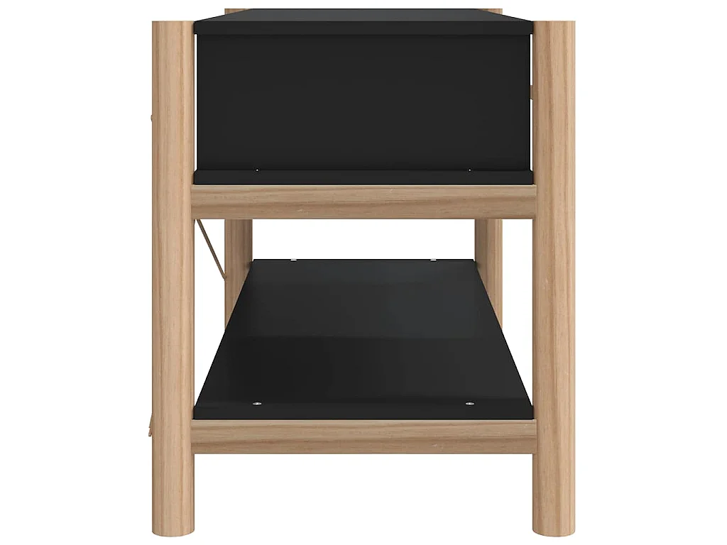 TV-Schrank Schwarz 82x38x45 cm Holzwerkstoff