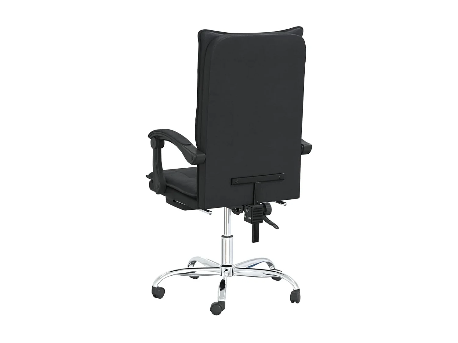 Bürostuhl mit Liegefunktion Schwarz Kunstleder