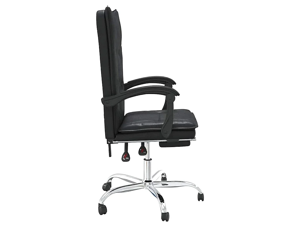 Fauteuil inclinable de bureau Noir Similicuir