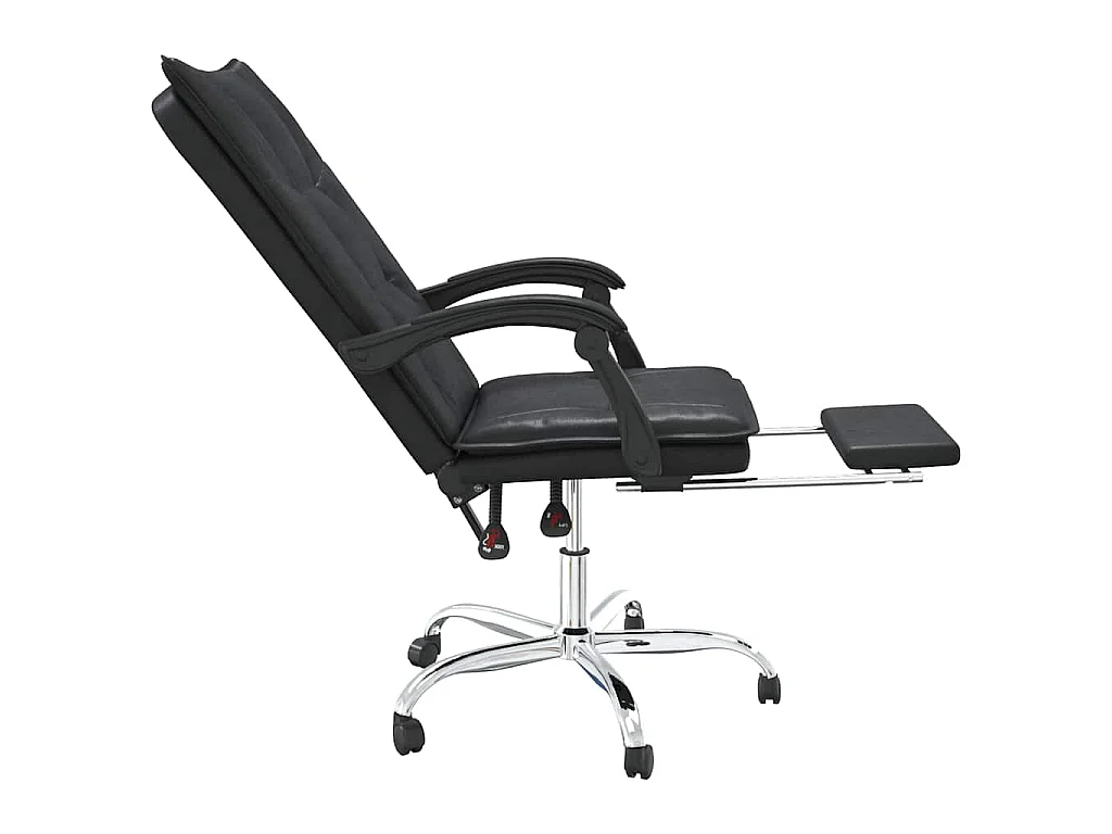 Fauteuil inclinable de bureau Noir Similicuir